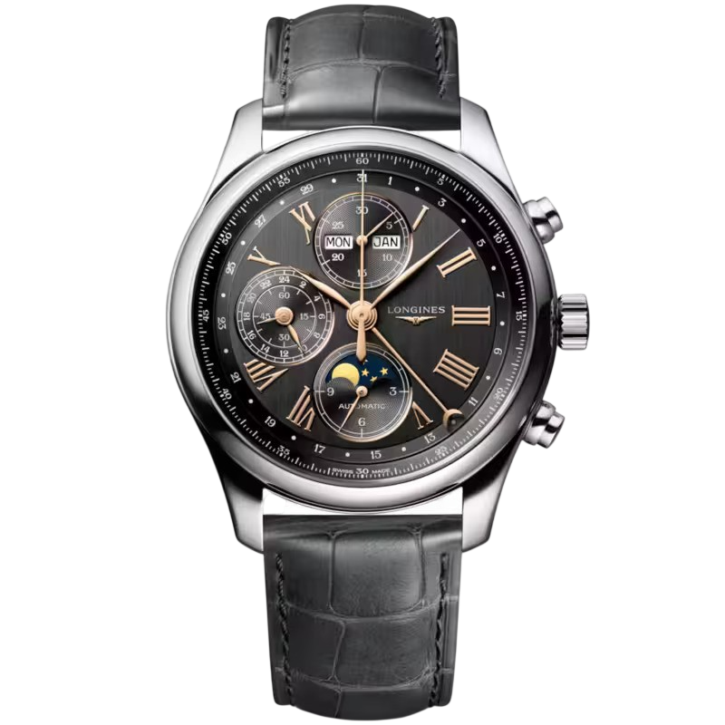 LONGINES Master Collection Chrono Moonphase (Anthracite, 42mm)