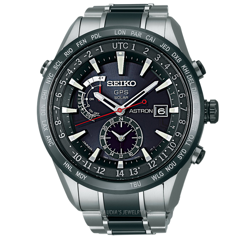 SEIKO Astron GPS Solar (Black/Silver)
