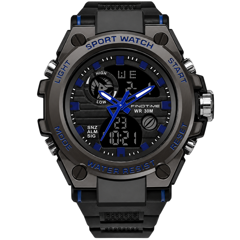 FINDTIME Digital Military Watch (Blue)
