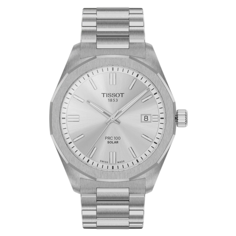 TISSOT PRC 100 Solar (Silver, 39mm)